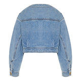 Denim cropped jacket