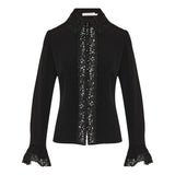 Lace trim shirt