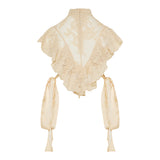 Hypnotic high-neck blouse