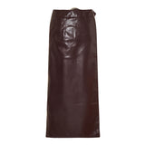 Double layer midi skirt