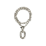 XL link strass necklace