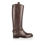 Leather cavalier boots