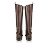 Leather cavalier boots