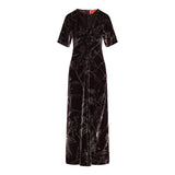 Angelica printed satin midi dress