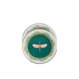 Set of 2 Libellula dessert plates