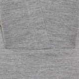 Hooded open‑back draped wool‑blend jersey bodysuit