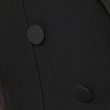 Peak-lapel cropped blazer