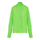 Silk georgette long sleeve blouse