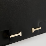 Supple grain leather shoulder bag