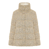 Cochelle tweed short down jacket