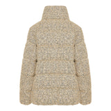 Cochelle tweed short down jacket