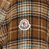 Checked wool shirt jacket