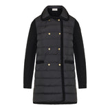 Wool-cashmere padded cardigan