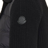 Wool-cashmere padded cardigan