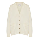 Wool-cashmere v-neck cardigan