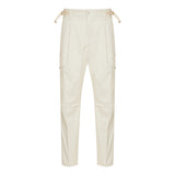 Cotton gabardine cargo trousers