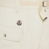 Cotton gabardine cargo trousers