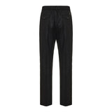 Wool flannel tailored trousers