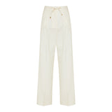 Wool gabardine tailored trousers