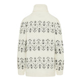 Crystal-embroidered alpaca and wool blend jumper