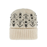 Crystal-embroidered alpaca blend beanie