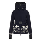 Blaye embroidered hooded down ski jacket