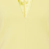 V-neck wool pencil dress