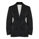 Single-breasted cocoon blazer