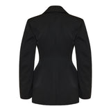 Single-breasted cocoon blazer