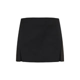 Wool mini skirt