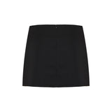 Wool mini skirt