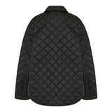 Collared quilted jacket