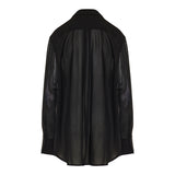 Long scarf wool-blend blouse