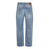 Twisted seam denim jeans