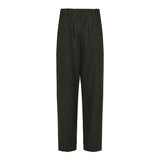 Wide flannel trousers