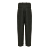 Wide flannel trousers