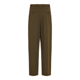 Pinstripe straight trousers