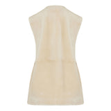 Plush shearling vest