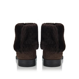 Fold-down shearling boots