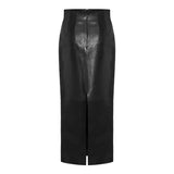 Loxley leather pencil skirt