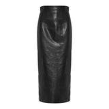 Loxley leather pencil skirt
