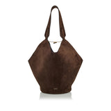Lotus small suede tote bag