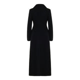 Double-breasted wool coat