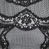 Knitted dress with lace