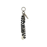 Padlock beaded keyring