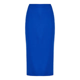 Tailoring wool pencil midi skirt