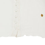 Scoop-neck fitted cardigan