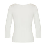 Scoop-neck fitted cardigan