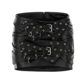Laviana faux leather mini skirt