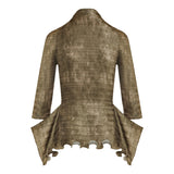 Printed pleated jumper